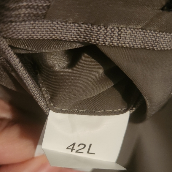 Jos A Bank Reserve 42L 100% Wool Traveler Blazer Check Plaid Windowpane  Long - Picture 9 of 13